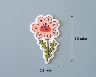 Écusson thermocollant Fleur Rose