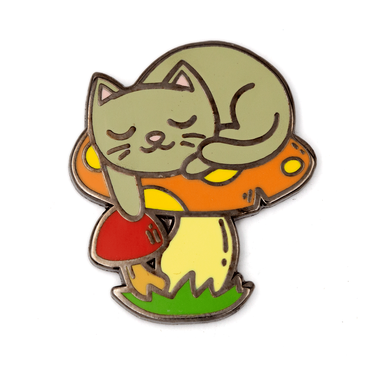 Épingle Chat endormi sur champignon
