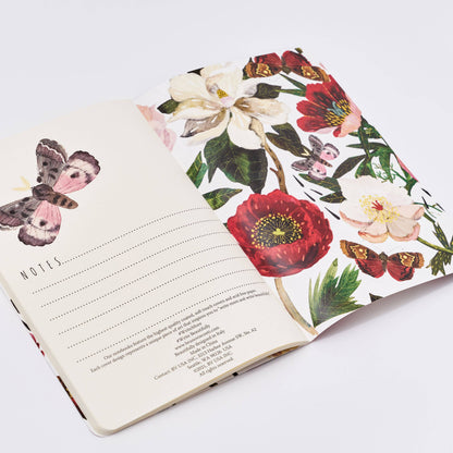 Carnet ligné - Pivoines