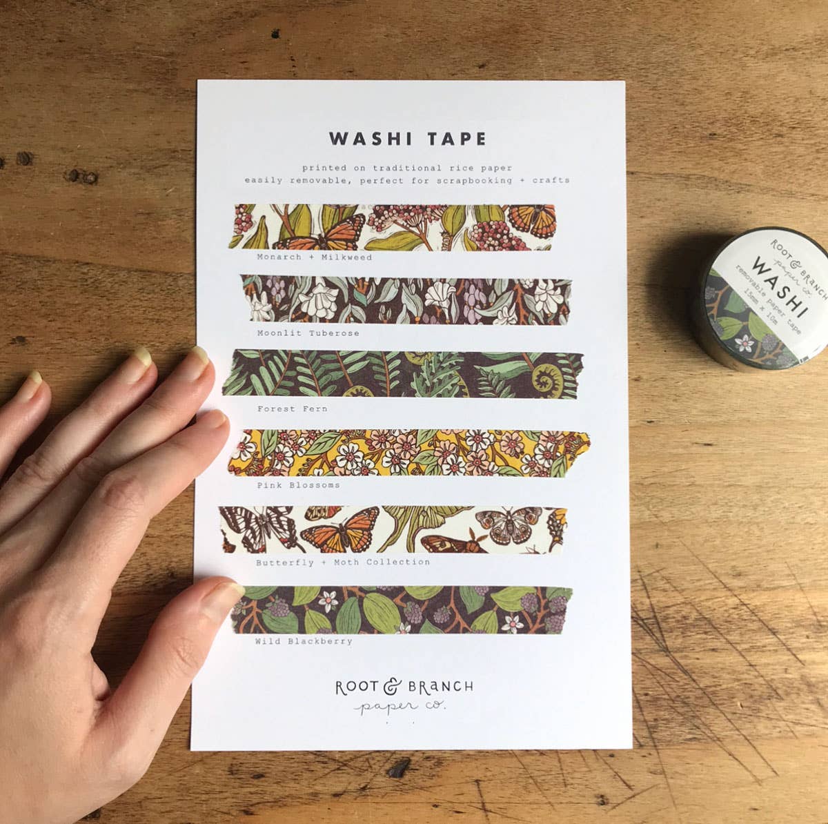 Ruban Washi - Monarque & Lilas