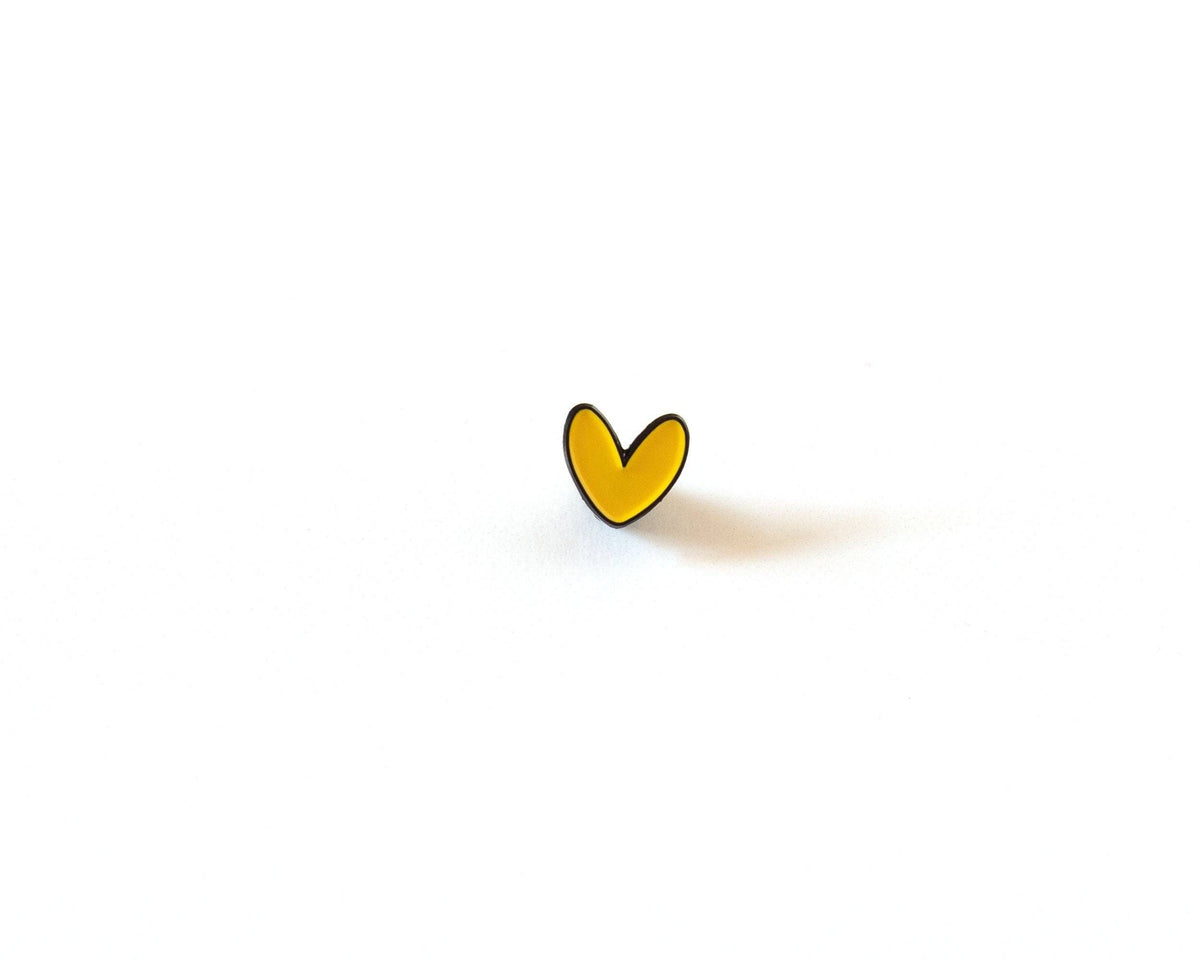 Épingle Petit coeur jaune