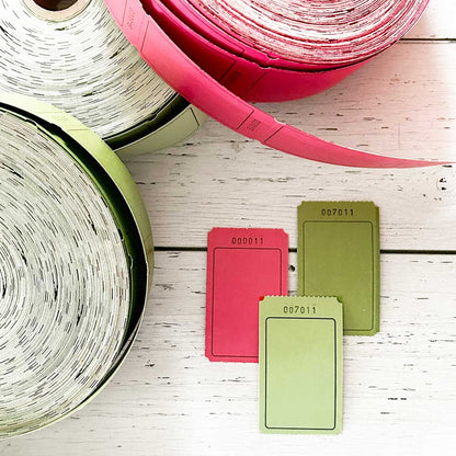 Ensemble de 30 billets à personnaliser - Couleurs de Noël