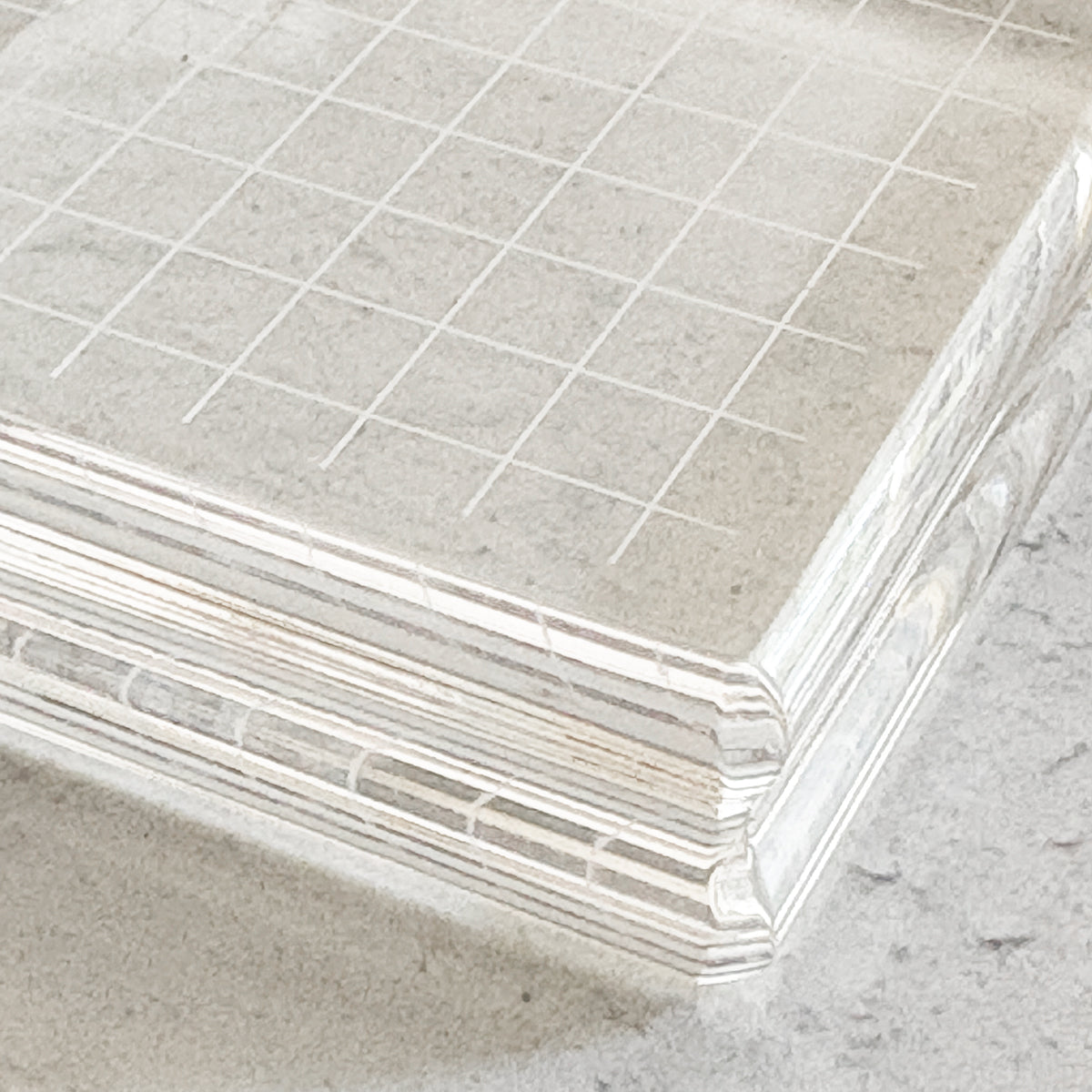 Bloc acrylique quadrillé de luxe GinaK 2,5 x 2,5 pouces