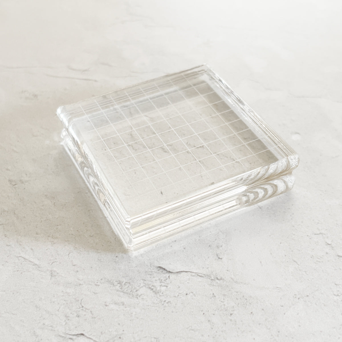 Bloc acrylique quadrillé de luxe GinaK 2,5 x 2,5 pouces