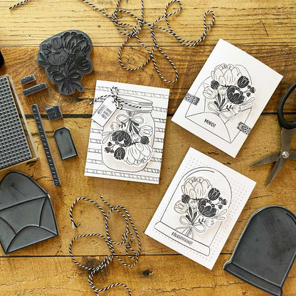 Étampe - Bouquet de fleurs - Marjorie Blais