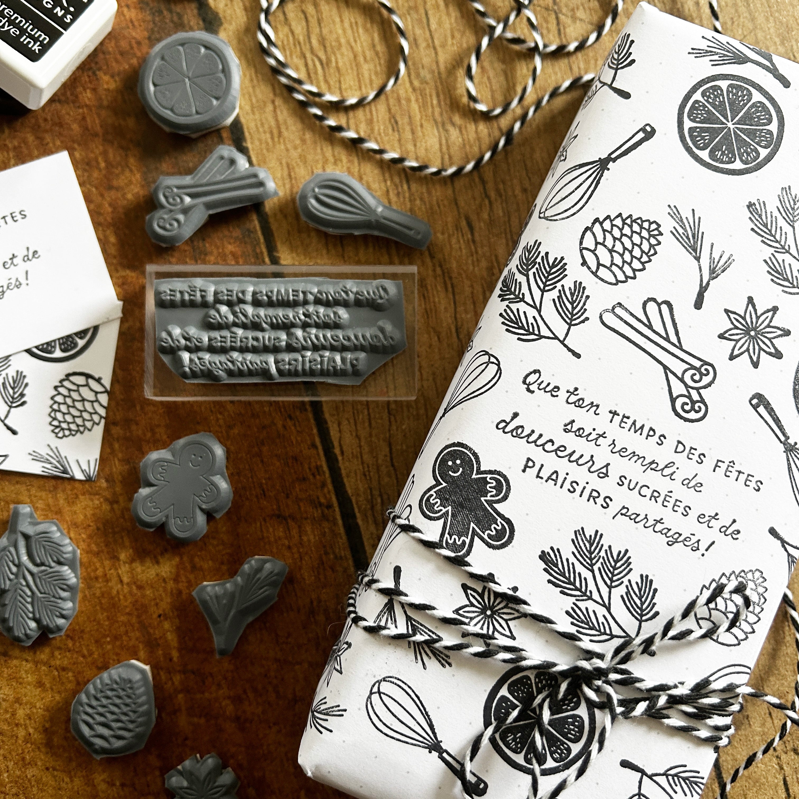 Douceurs sucrées - Ensemble de 9 étampes à découper