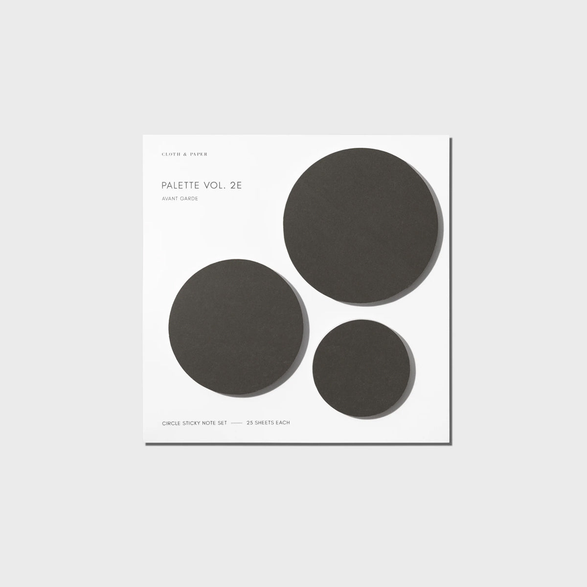 Notes adhésives noires - Trio de cercles