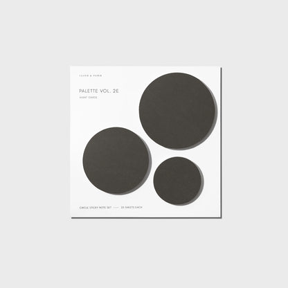 Notes adhésives noires - Trio de cercles