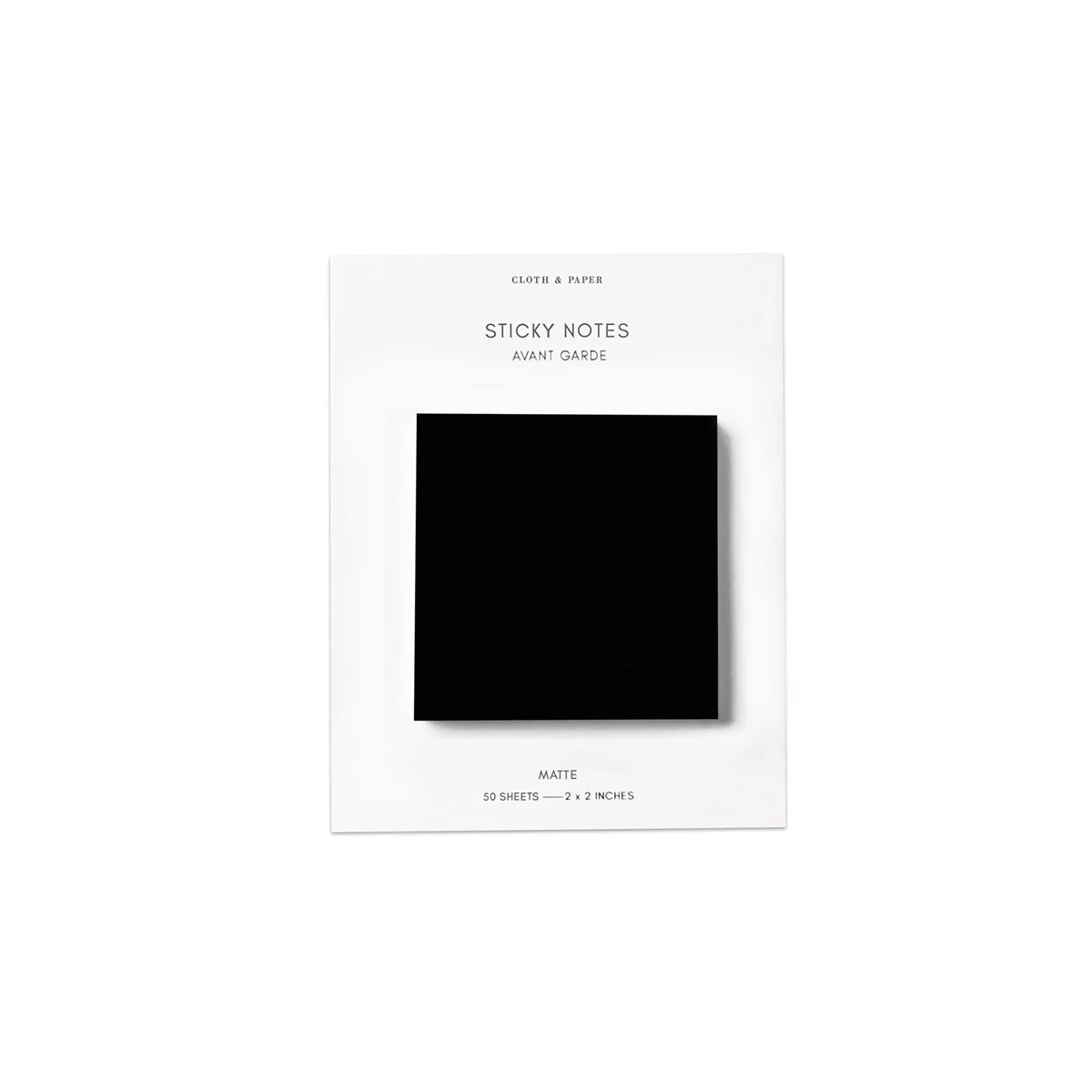 Notes adhésives noires - Carré