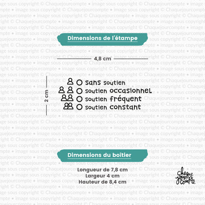 Échelle de soutien - Tampon autoencreur pour profs