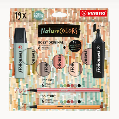 Ensemble de 19 pièces Nature de Stabilo - édition spéciale
