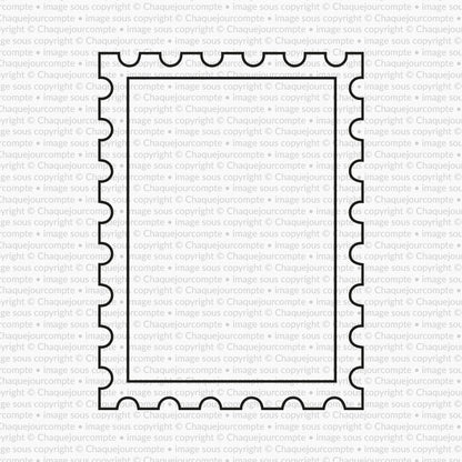 Grand timbre - 1 étampe