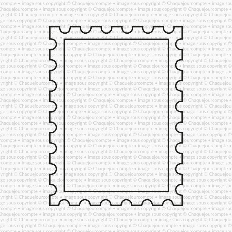 Grand timbre - 1 étampe