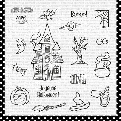 Joyeuse Halloween- Ensemble de 16 étampes à découper