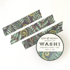 Ruban Washi - Fougère de forêt