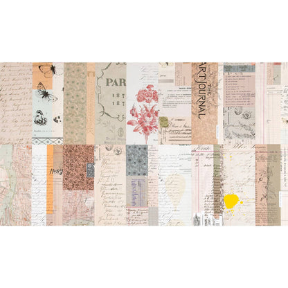 Ensemble de 18 papiers à motifs - Art journal