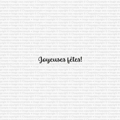 Joyeuses fêtes - 1 étampe