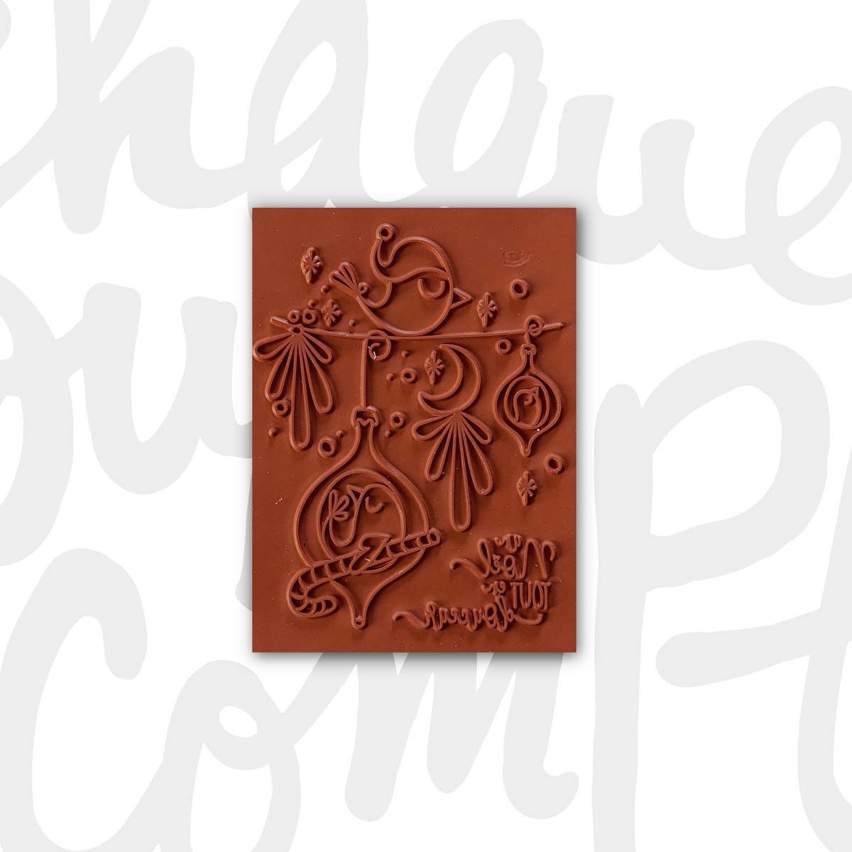 Un Noël tout en douceur - 1 étampe grand format à découper