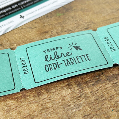 Billets récompenses pour élèves - Ensemble d'étampes
