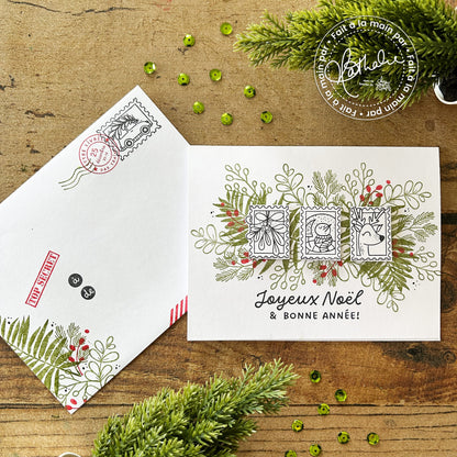 Correspondance du Pôle Nord - Ensemble de 18 étampes à découper