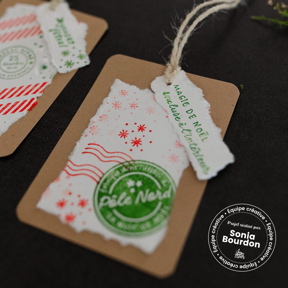 Correspondance du Pôle Nord - Ensemble de 18 étampes à découper