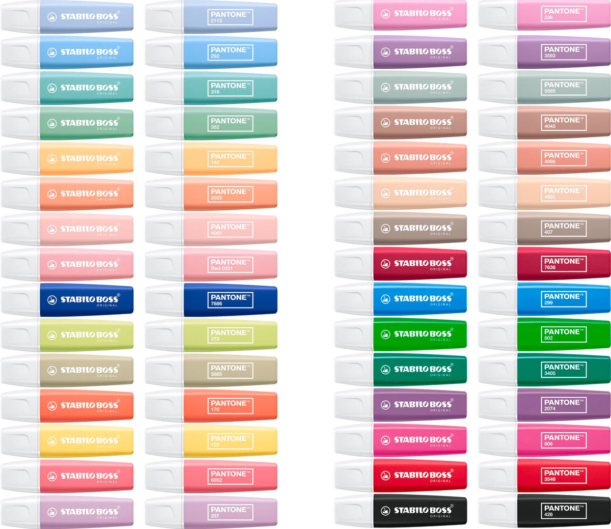 Ensemble de 30 surligneurs Boss Stabilo x Pantone