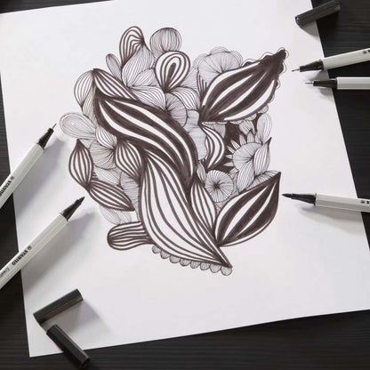 Ensemble de 5 stylos noirs Stabilo