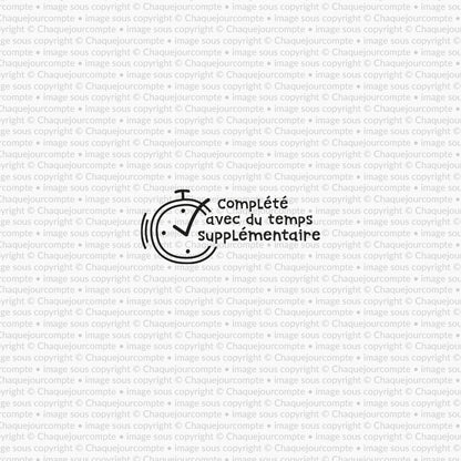 Temps supplémentaire - Étampe amovible pour profs