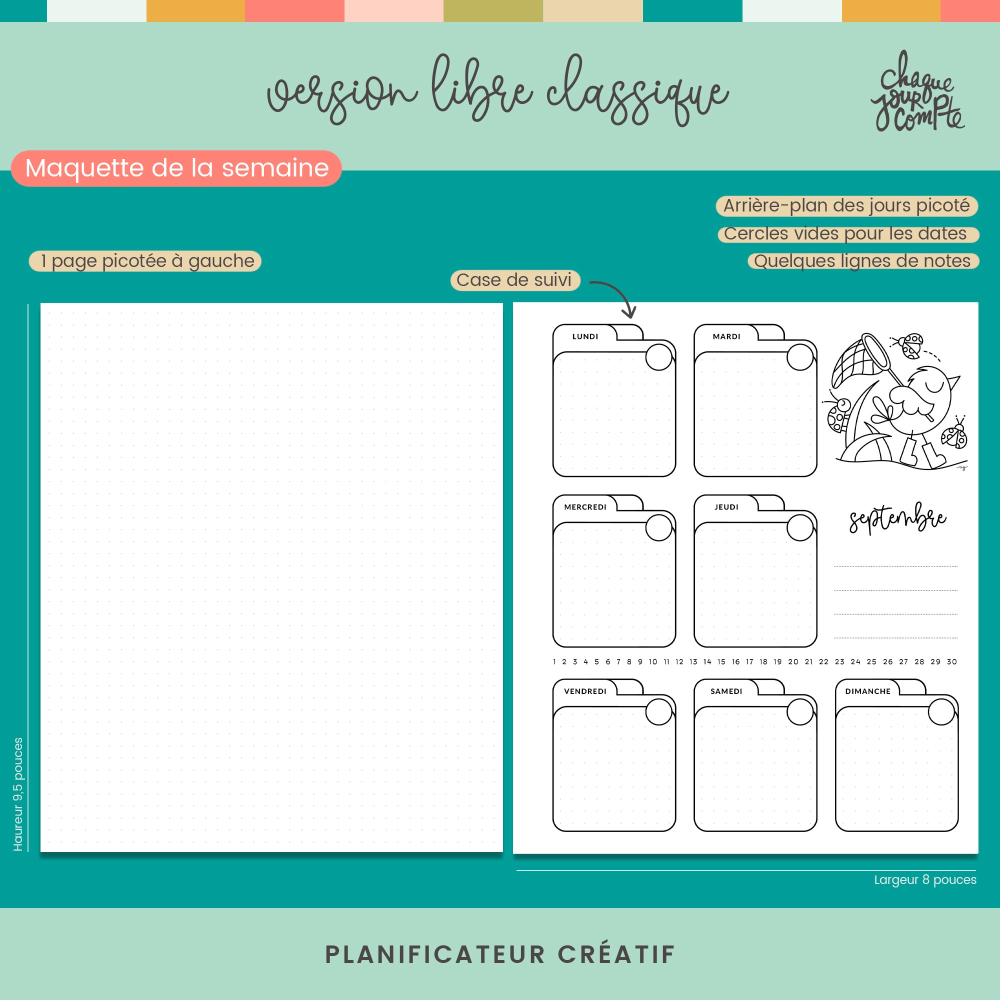 Planificateur créatif Libre | Classique, PERPÉTUEL