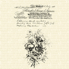 Bouquet & facture vintage - Ensemble de 2 étampes à découper
