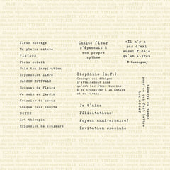 Mots pour journal vintage - Ensemble de 22 étampes à découper