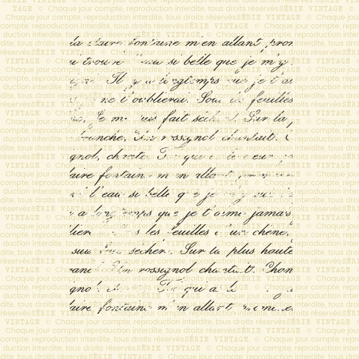Texte manuscrit - 1 grande étampe