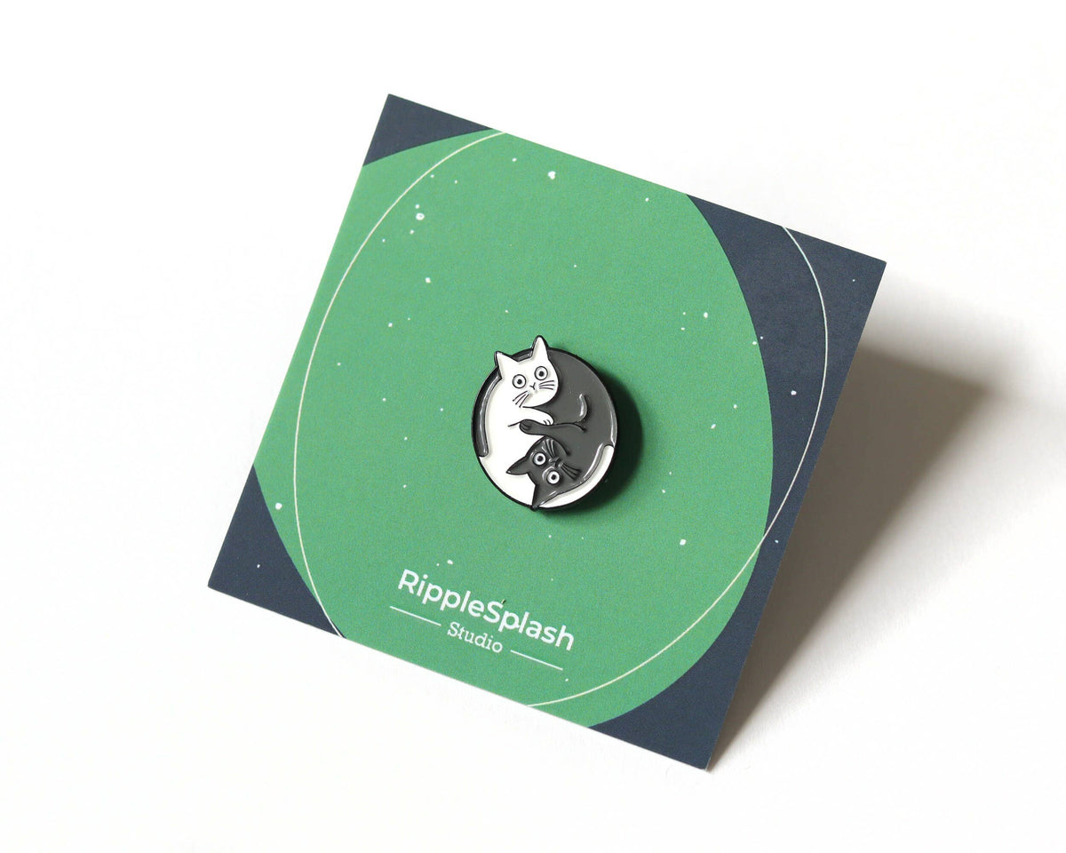 Épingle de chats - Yin Yang