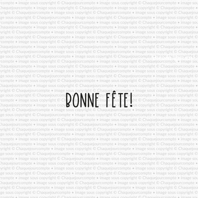 Bonne fête en hauteur - 1 étampe