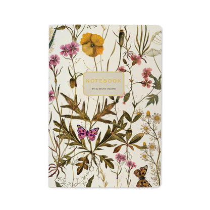 Carnet ligné - Violets et verts