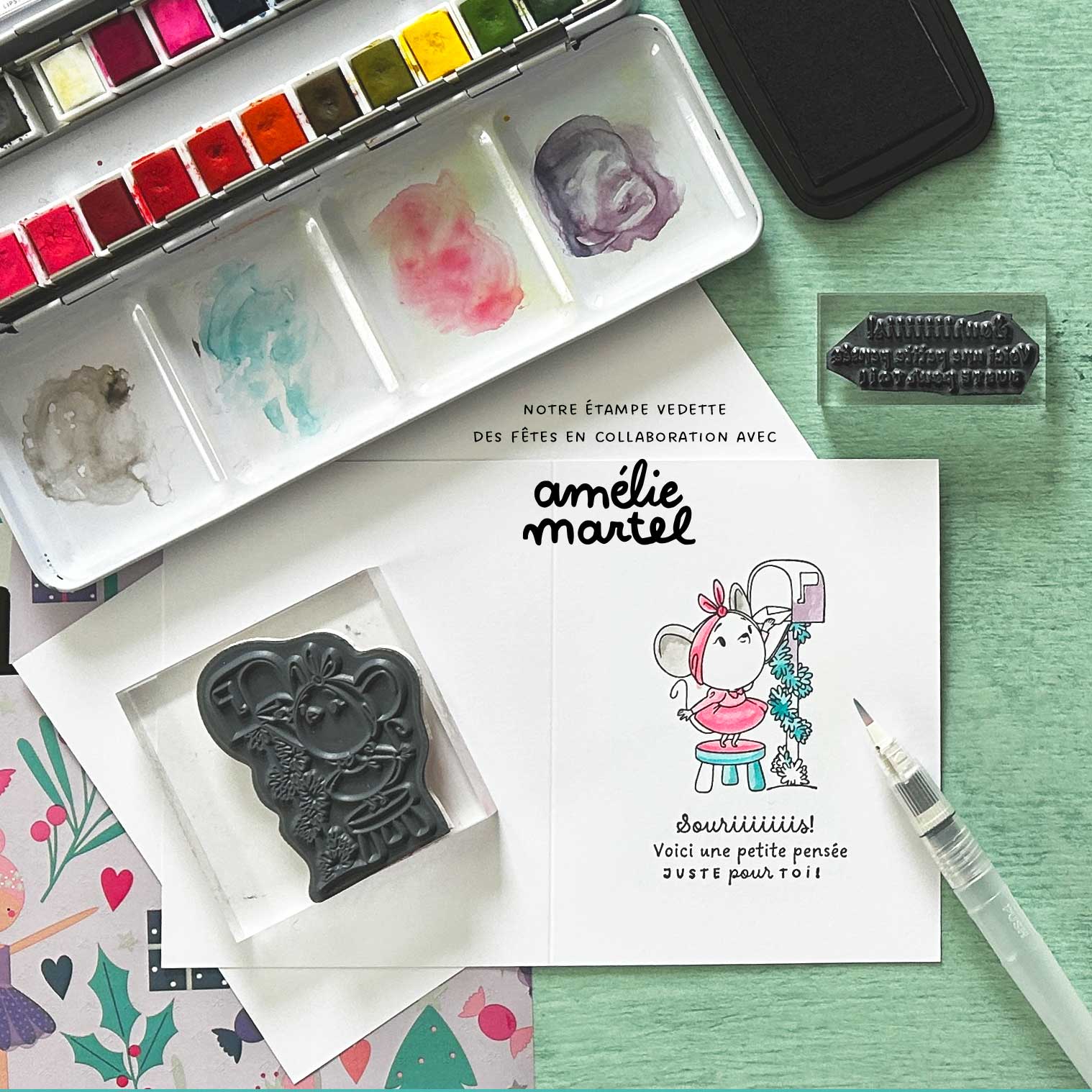 Une souris à la poste! par Amélie Martel - 1 étampe