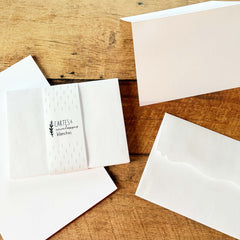 Lot de 10 cartes et 10 enveloppes blanches