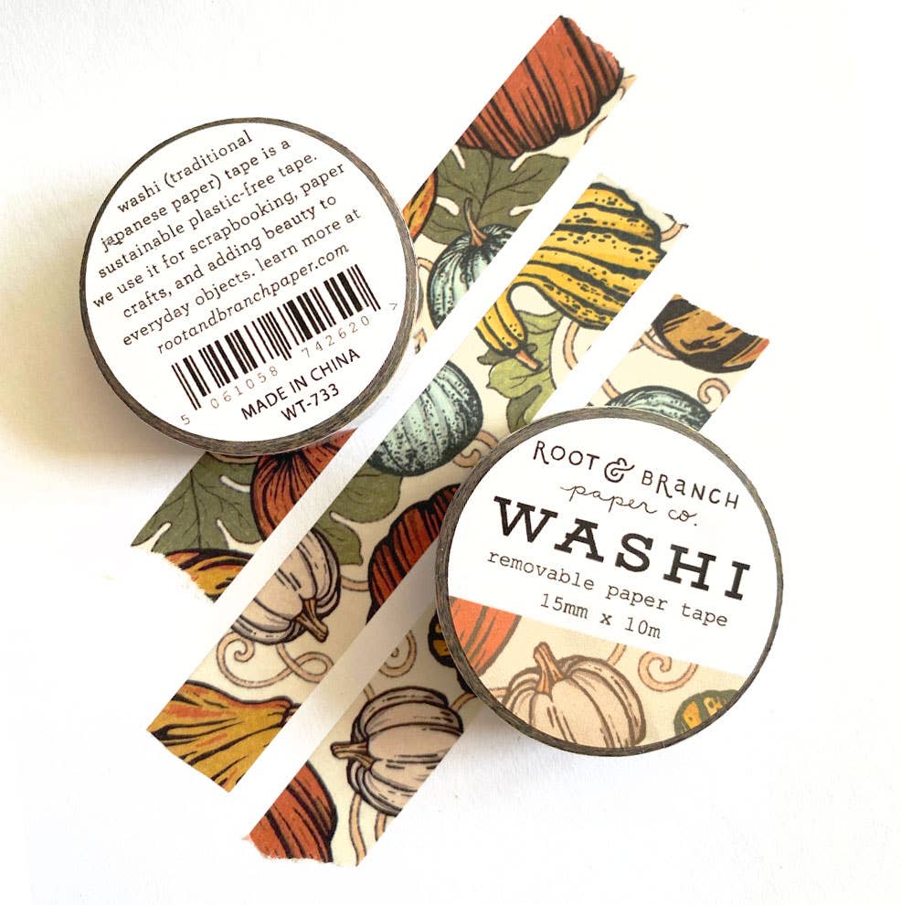 Ruban washi citrouille