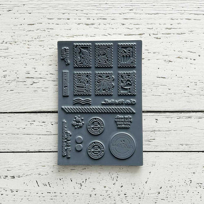 Correspondance du Pôle Nord - Ensemble de 18 étampes à découper