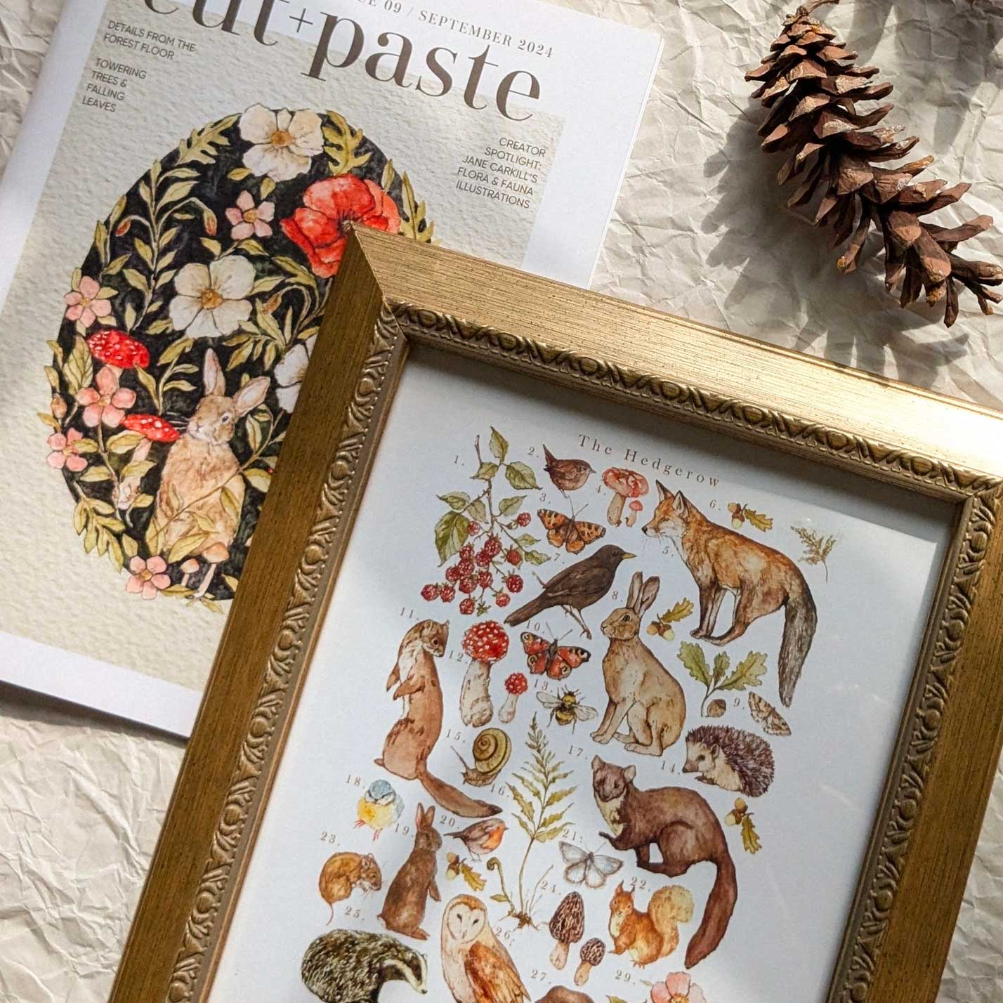 Magazine Cut and paste "Woodland" Vol.9