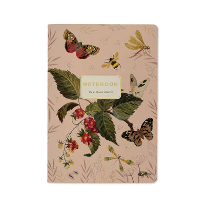 Carnet ligné - Papillons et baies