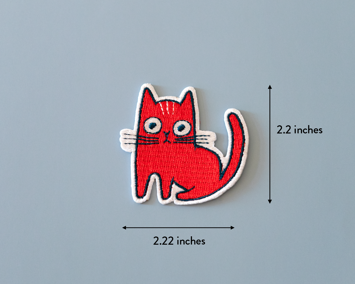 Écusson thermocollant Chat rouge