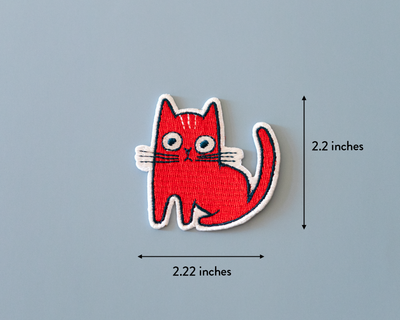 Écusson thermocollant Chat rouge