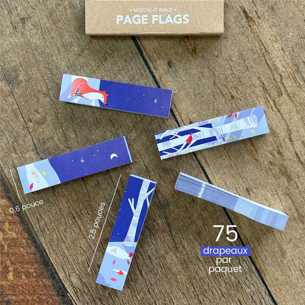 Drapeaux de page - Marche au clair de lune