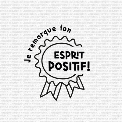 Esprit positif - Tampon autoencreur pour profs