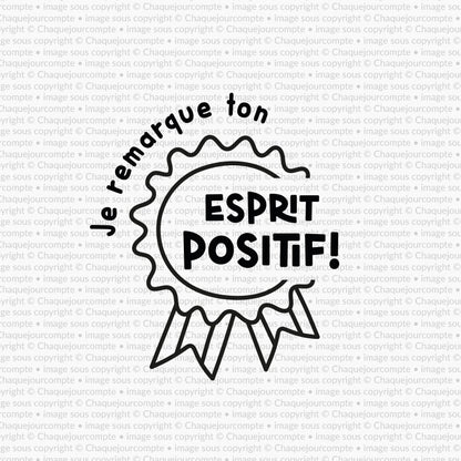 Esprit positif - Tampon autoencreur pour profs