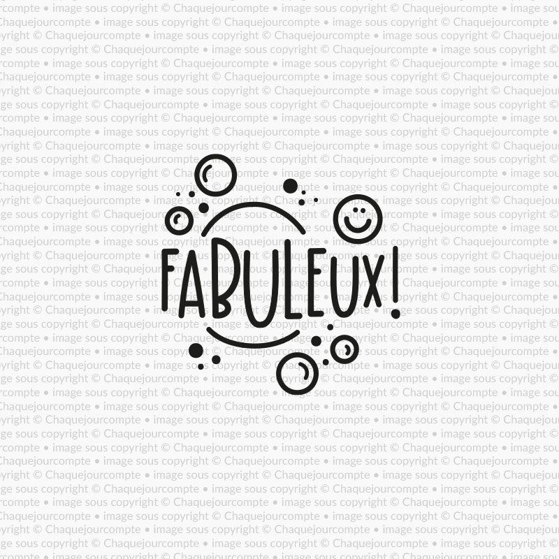 Fabuleux - Étampe amovible pour profs