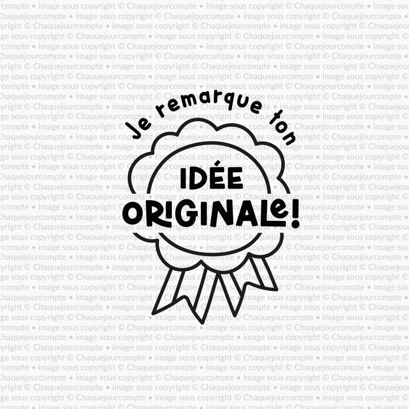 Idée originale - Tampon autoencreur pour profs