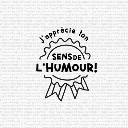 Sens de l'humour - Étampe amovible pour profs