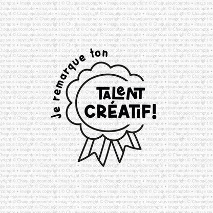 Talent créatif- Tampon autoencreur pour profs